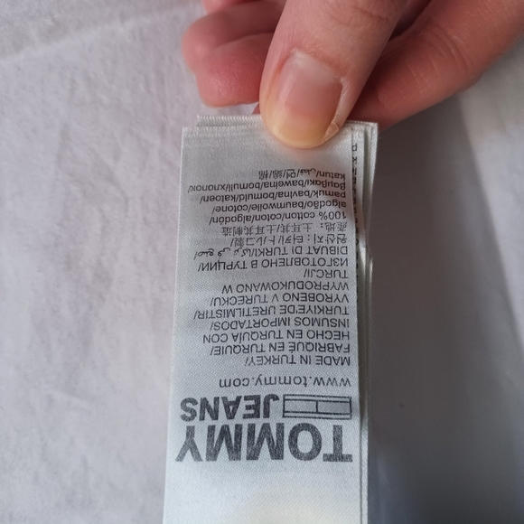 VTG TOMMY HILFIGER Trucker Sydney Tape Light Jacket Women's Sz M Capsule Spring - Picture 9 of 12